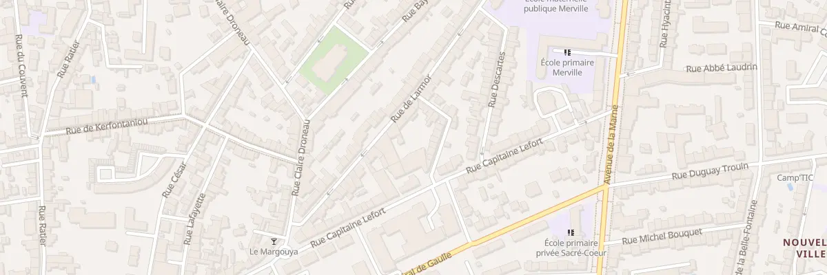 Plan du 36 Rue de Larmor à Lorient