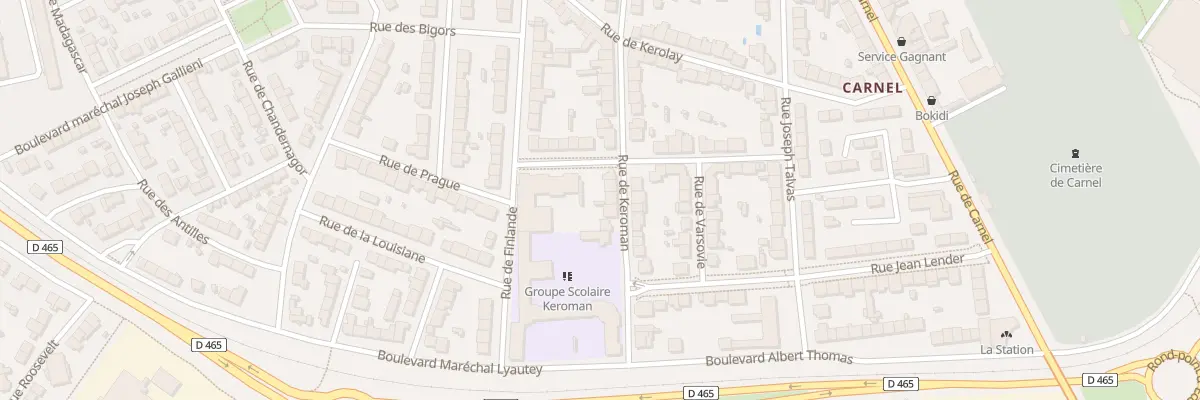 Plan du 23 Rue de Keroman à Lorient