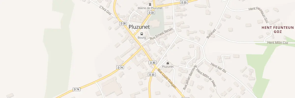 Plan du 1 Rue Geron Ledu à Pluzunet