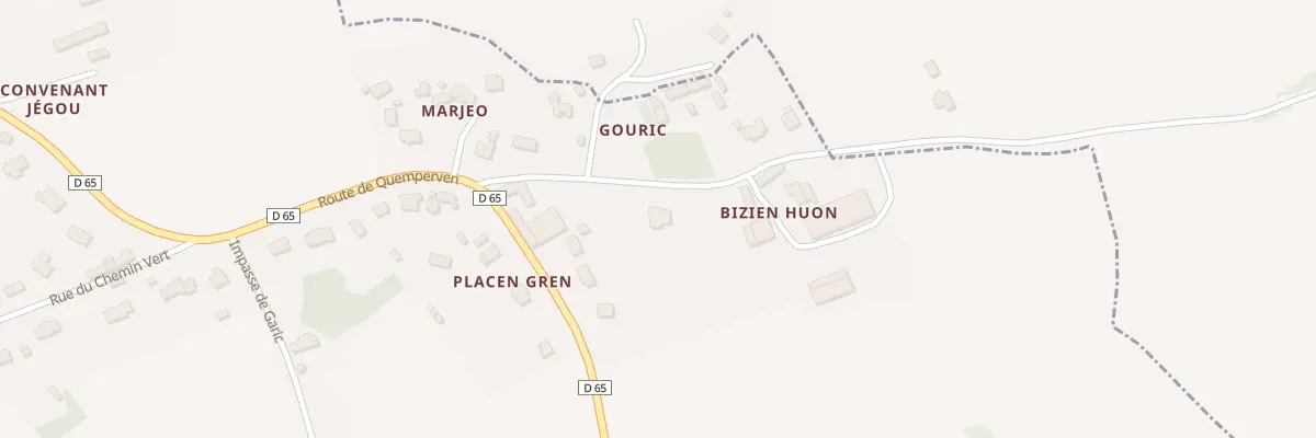 Plan du 7736 Bizien Huon à Rospez