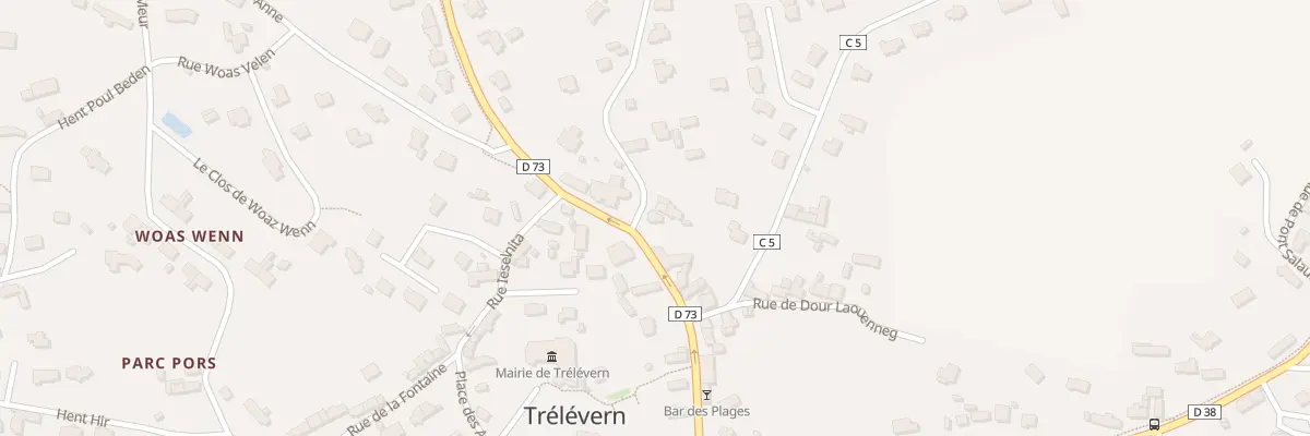 Plan du 2 Pl Ker Iliz à Trélévern