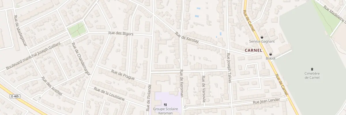 Plan du 9 Rue de Keroman à Lorient