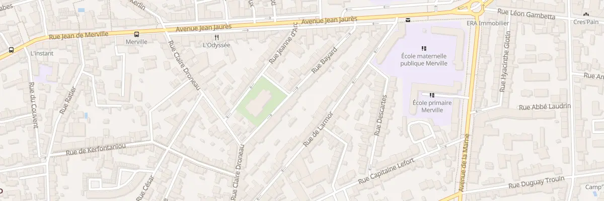 Plan du 34 Rue Bayard à Lorient