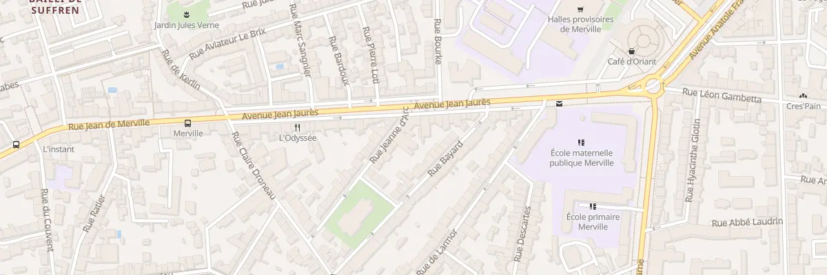 Plan du 2 Rue Jeanne d’Arc à Lorient