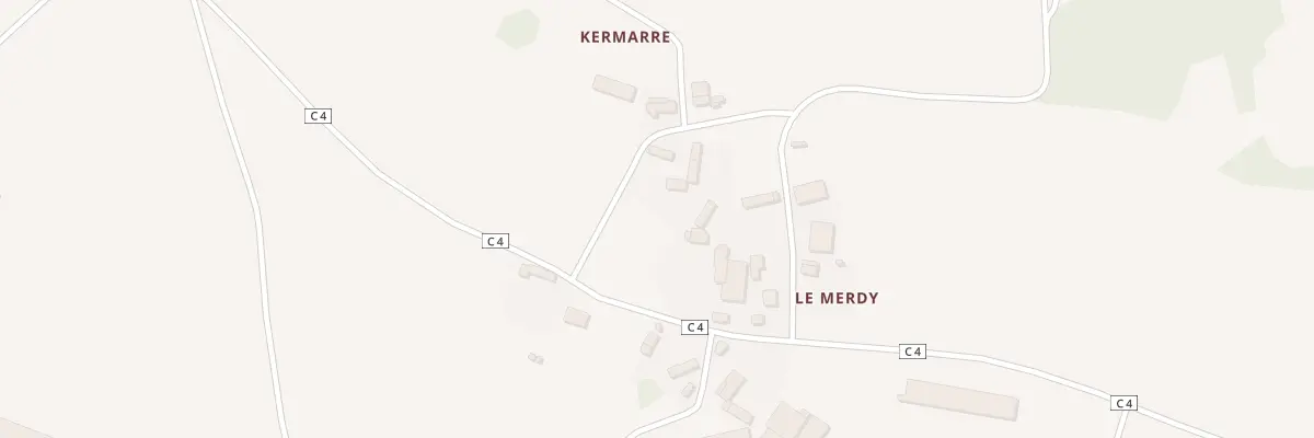 Plan du 20 Le Merdy à Glomel