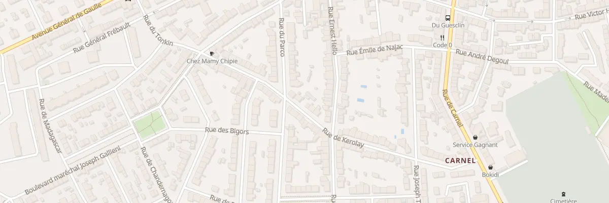 Plan du 24 Rue de Kerolay à Lorient