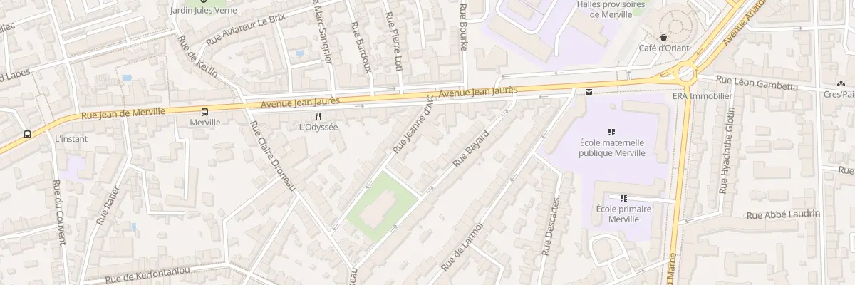 Plan du 8 Rue Jeanne d’Arc à Lorient