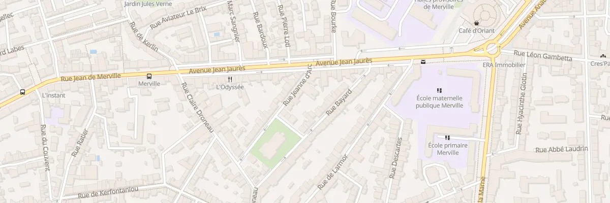 Plan du 10 Rue Jeanne d’Arc à Lorient