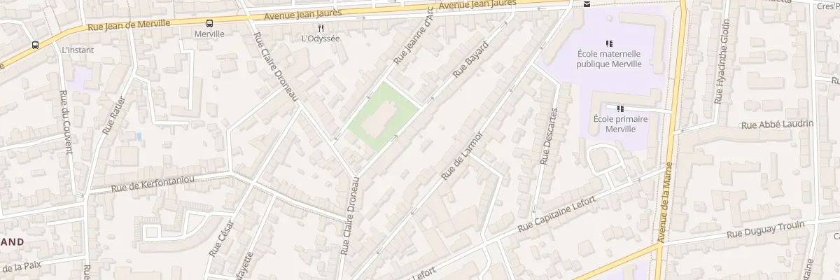 Plan du 40 Rue Bayard à Lorient