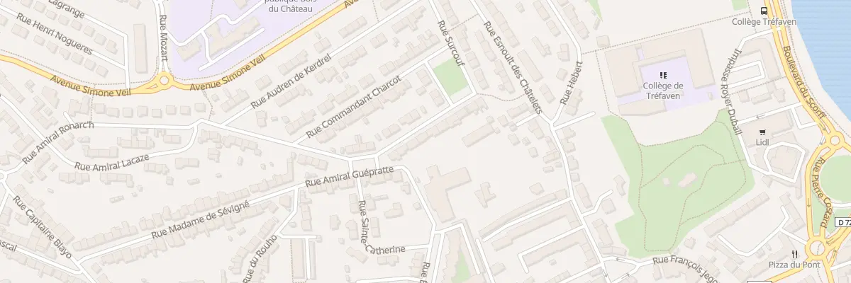 Plan du 14 Rue Villaret de Joyeuse à Lorient