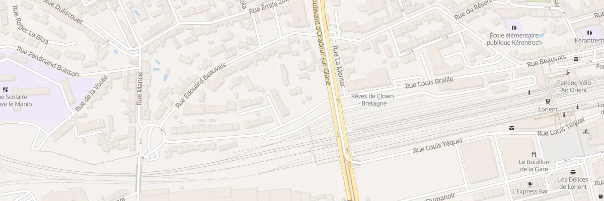 Plan du 36 Rue Braille à Lorient