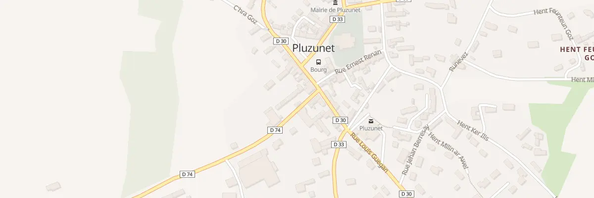 Plan du 2 Rue Luzel à Pluzunet