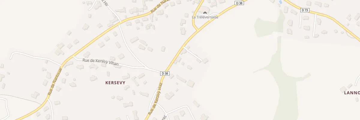 Plan du 5163 Kersevy à Trélévern