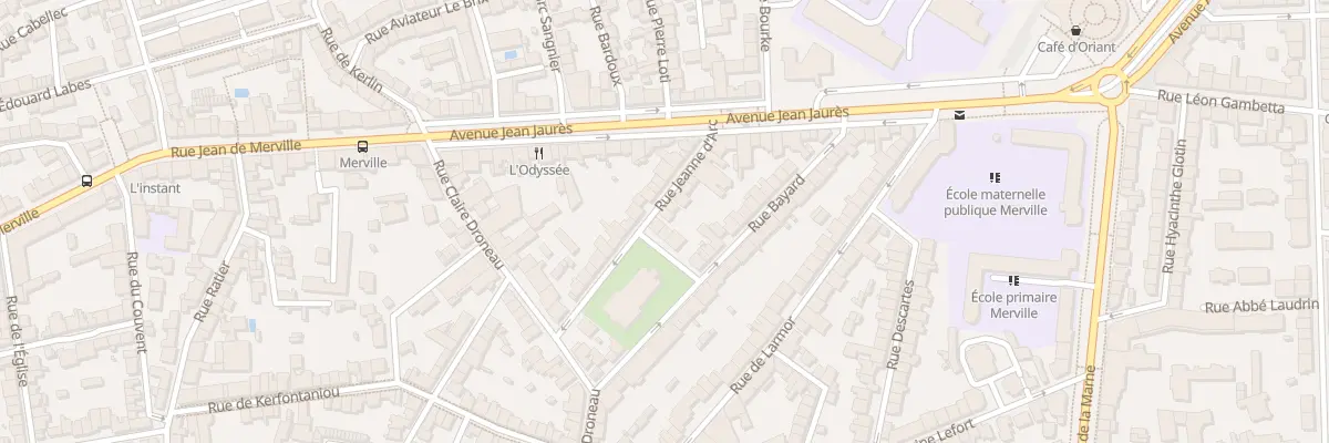 Plan du 18 Rue Jeanne d’Arc à Lorient