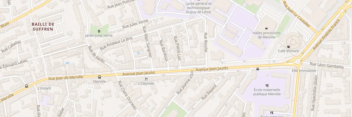 Plan du 4 Rue Pierre Loti à Lorient