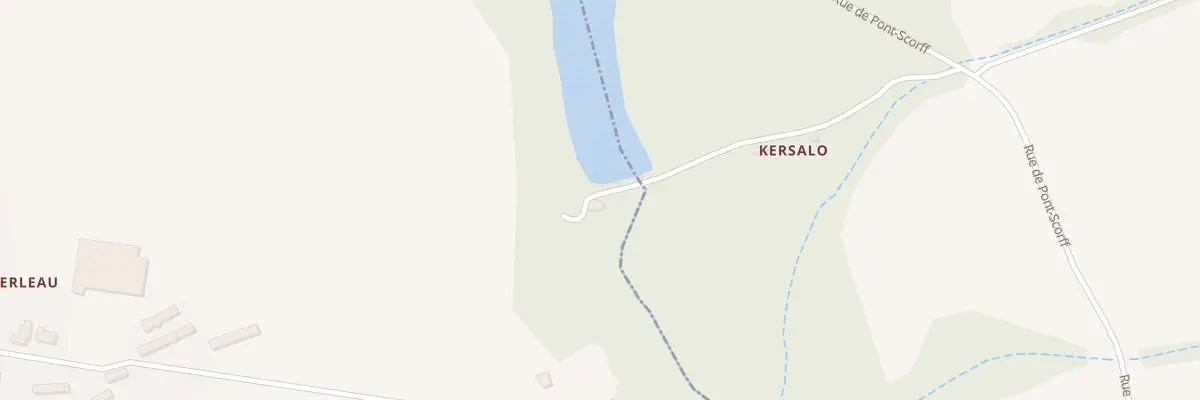 Plan du 1 Etang de Kersalo à Caudan