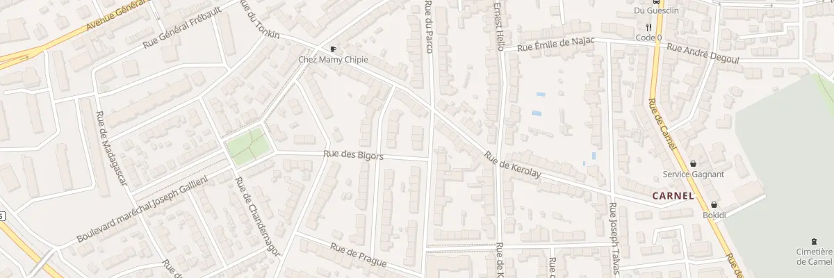 Plan du 5 Rue de Finlande à Lorient