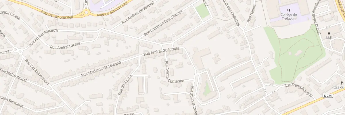 Plan du 15 Rue amiral Guépratte à Lorient