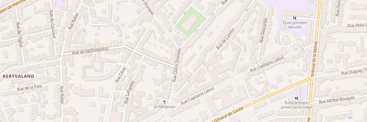 Plan du 38 Rue Claire Droneau à Lorient