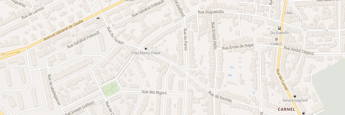 Plan du 16 Rue de Kerolay à Lorient