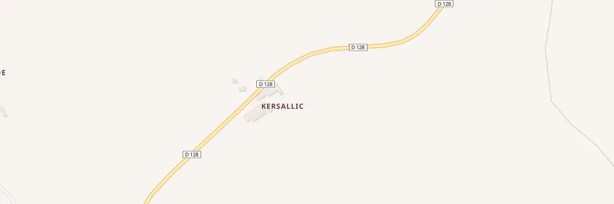 Plan du 1 Kersallic à Saint-Tugdual