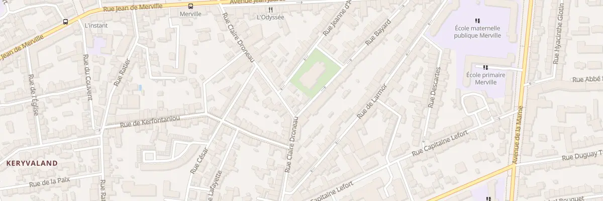 Plan du 33 Rue Bayard à Lorient