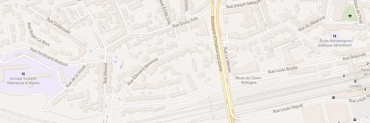 Plan du 72 Rue Beauvais à Lorient