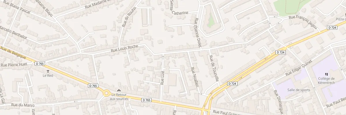 Plan du 50 Rue Louis Roche à Lorient