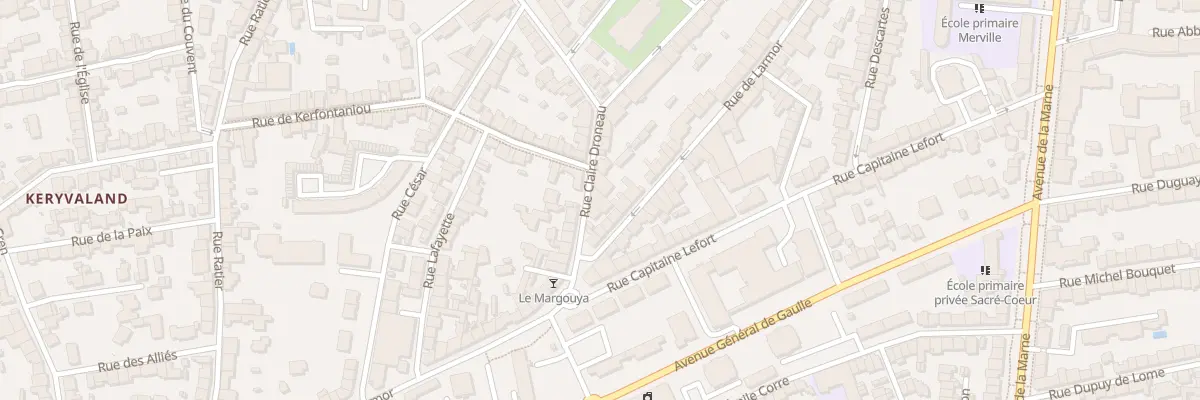 Plan du 44 Rue Claire Droneau à Lorient
