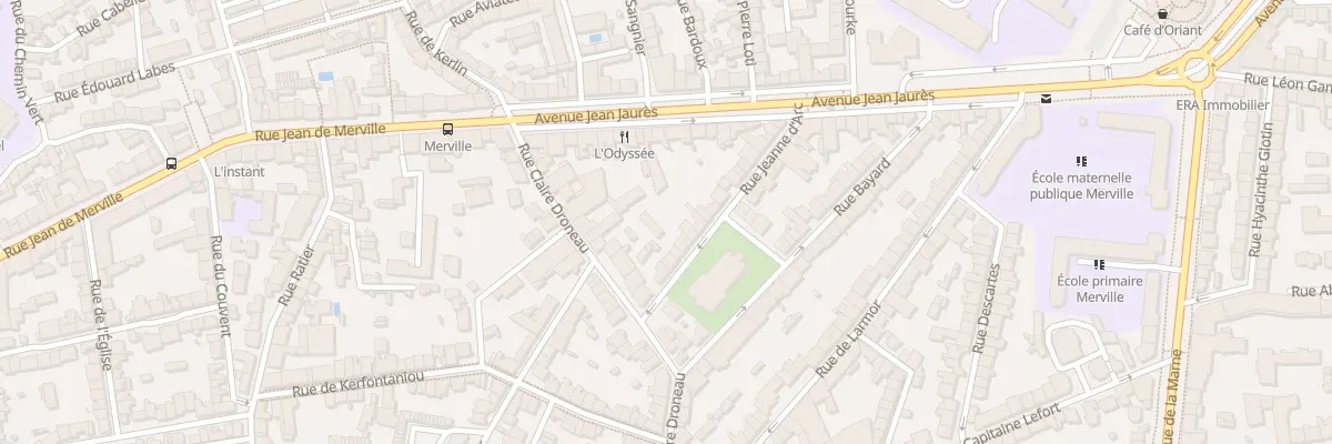 Plan du 25 Rue Jeanne d’Arc à Lorient