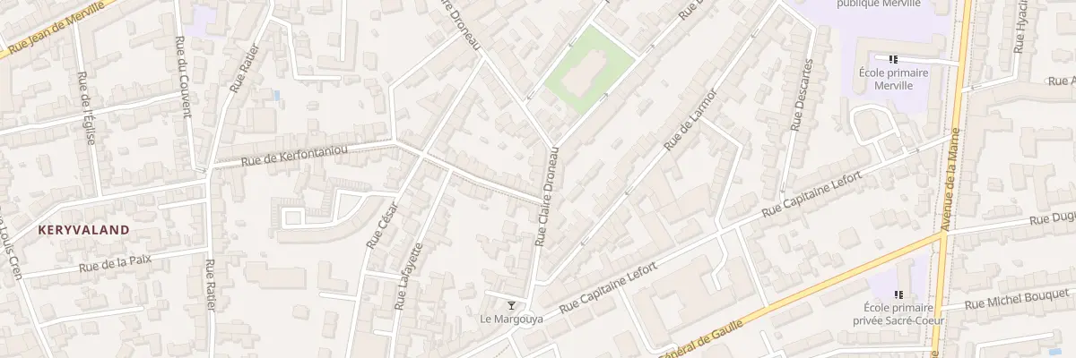 Plan du 39 Rue Claire Droneau à Lorient