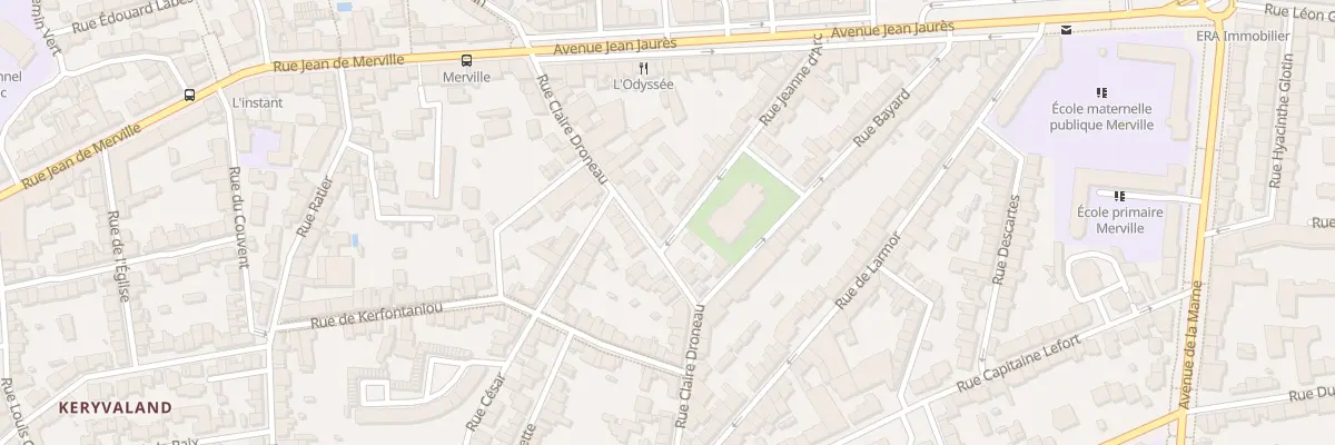 Plan du 28 Rue Claire Droneau à Lorient