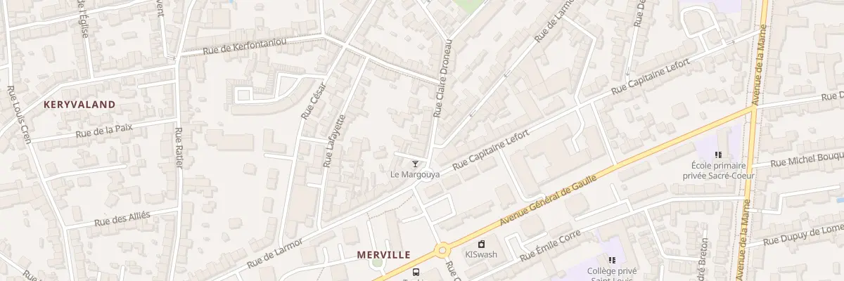 Plan du 51 Rue Claire Droneau à Lorient