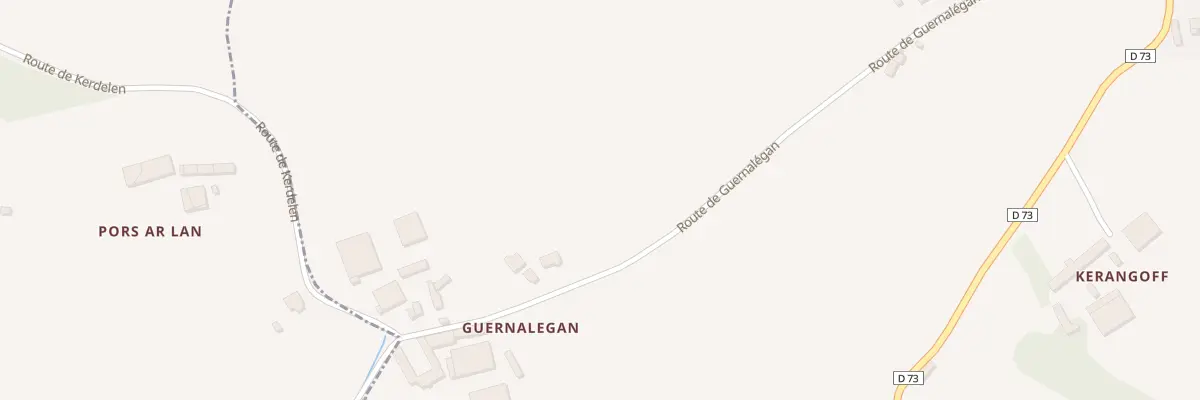 Plan du 8 Guernalegan à Trézény