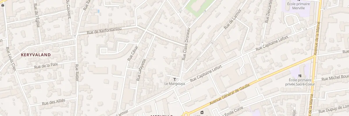 Plan du 45 Rue Claire Droneau à Lorient