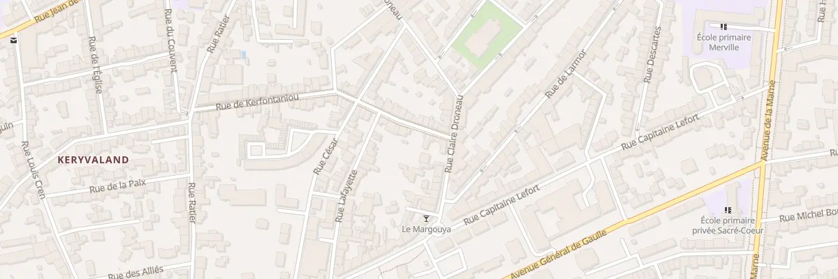 Plan du 4 Rue Kerfontaniou à Lorient