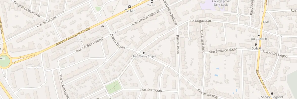 Plan du 72 Rue Duguesclin à Lorient