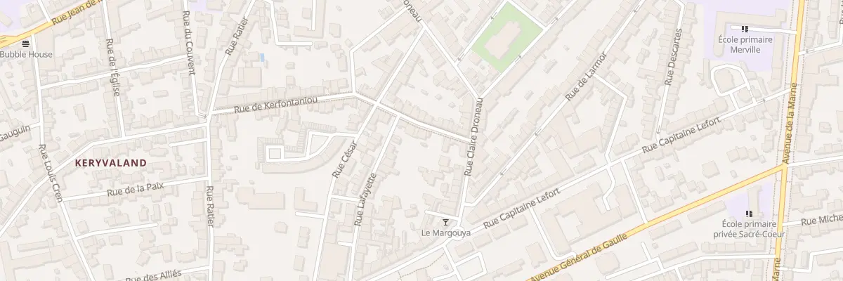 Plan du 8 Rue Kerfontaniou à Lorient