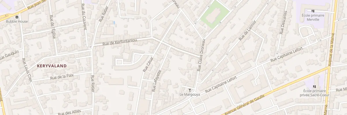 Plan du 12 Rue Kerfontaniou à Lorient