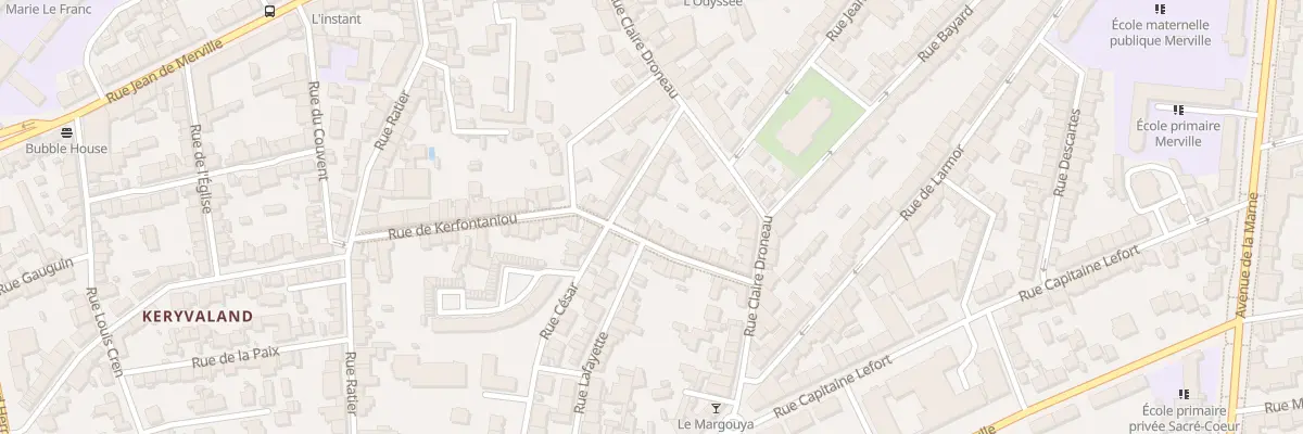 Plan du 19 Rue Kerfontaniou à Lorient