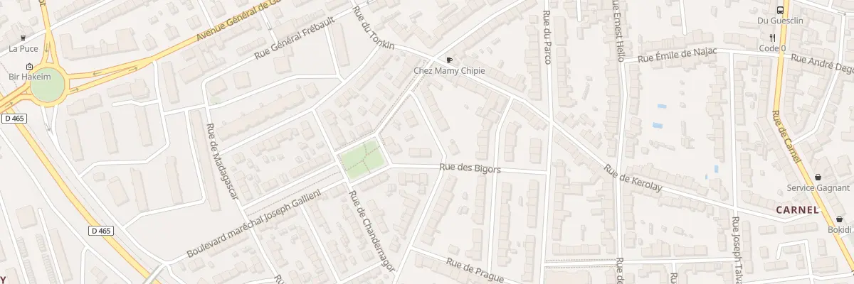 Plan du 6 Rue des Bigors à Lorient