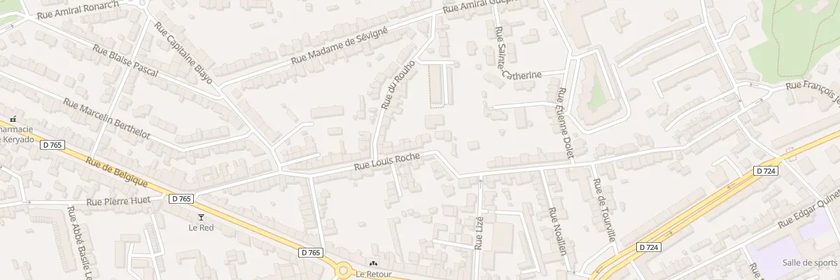 Plan du 65B Rue Louis Roche à Lorient