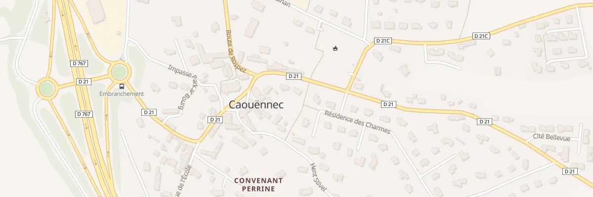 Plan du 6 Rte de Prat à Caouënnec-Lanvézéac