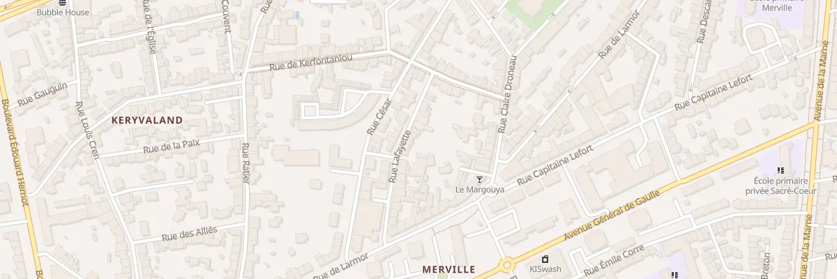 Plan du 18 Rue de La Fayette à Lorient