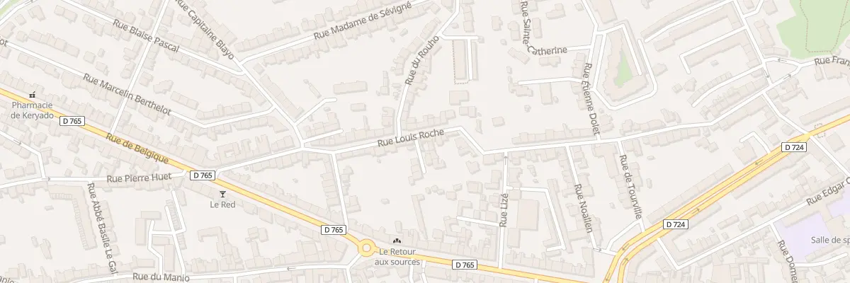 Plan du 72 Rue Louis Roche à Lorient