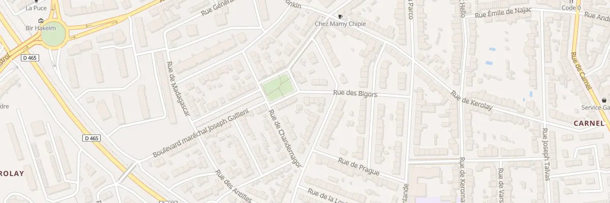 Plan du 1 Rue des Bigors à Lorient