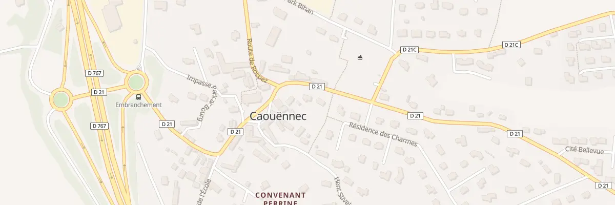 Plan du 4 Route de Prat à Caouënnec-Lanvézéac