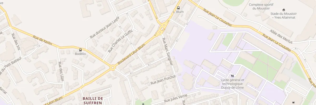 Plan du 5 Rue Jacques Bonsergent à Lorient
