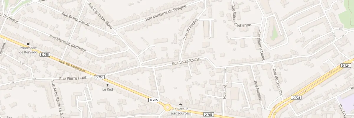 Plan du 75 Rue Louis Roche à Lorient