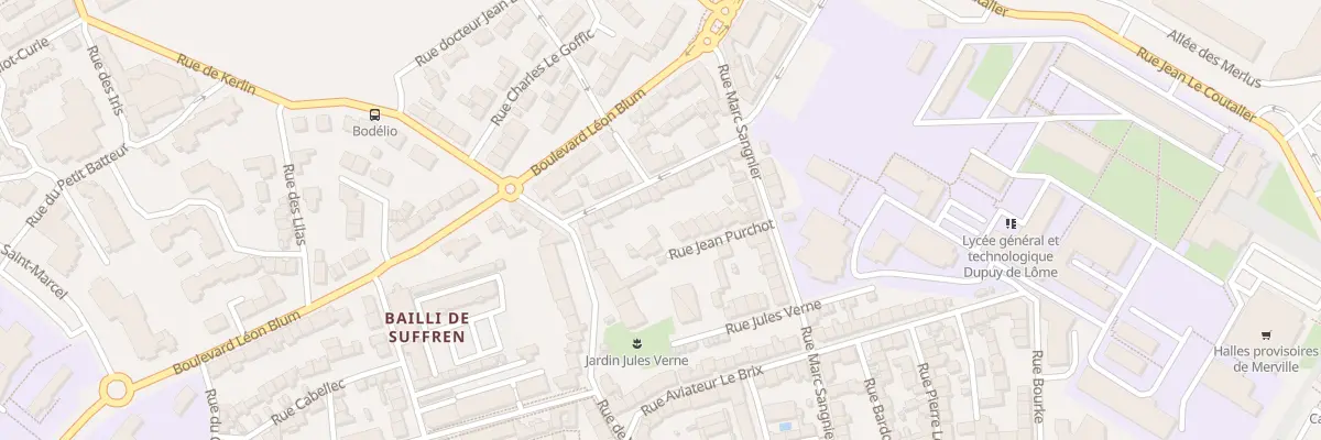 Plan du 18 Rue Jacques Bonsergent à Lorient